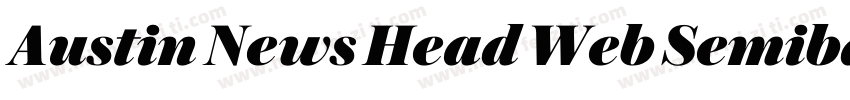 Austin News Head Web Semibd Regular字体转换
